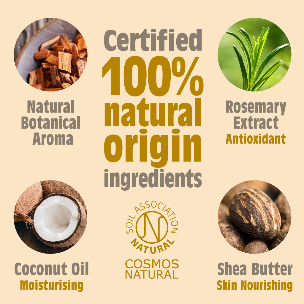 Amber & Sandelhout Natuurlijke Deodorant Stick - Gebruik of navulling