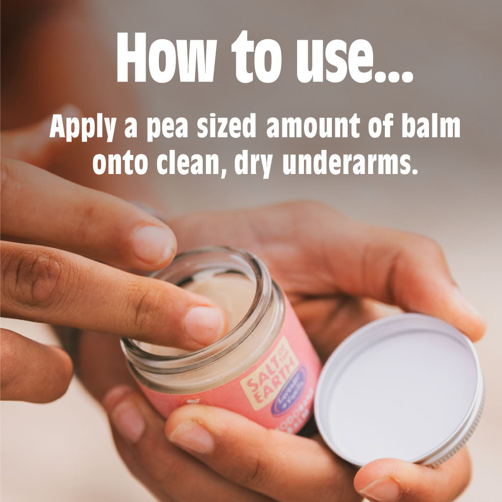 Lavendel en vanille natuurlijke deodorantbalsem - plasticvrij en aluminiumvrij