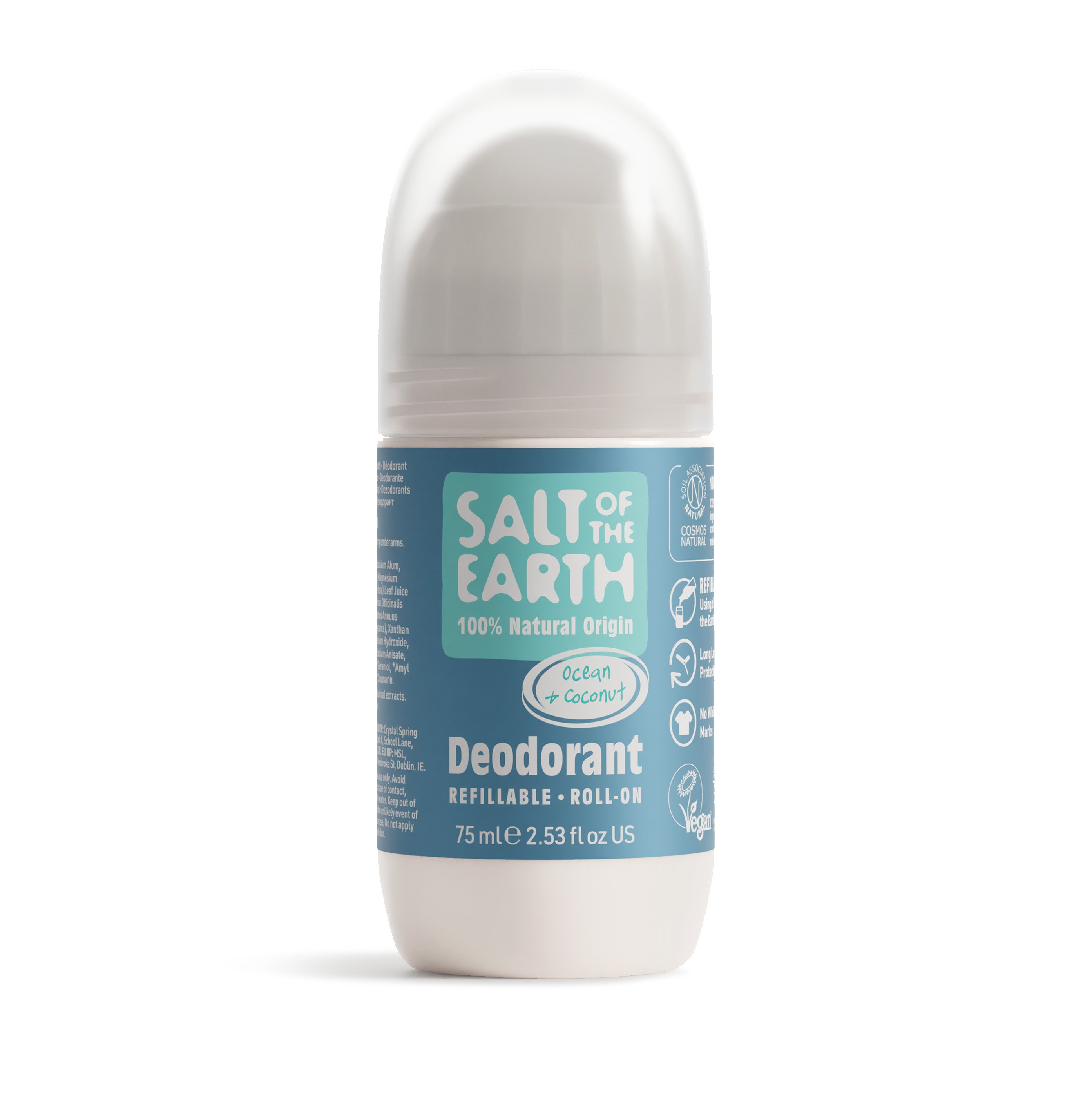 Ocean & Coconut natuurlijke hervulbare roll-on deodorant