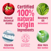 Verse Aardbei Natuurlijke Navulbare Roll-On Deodorant