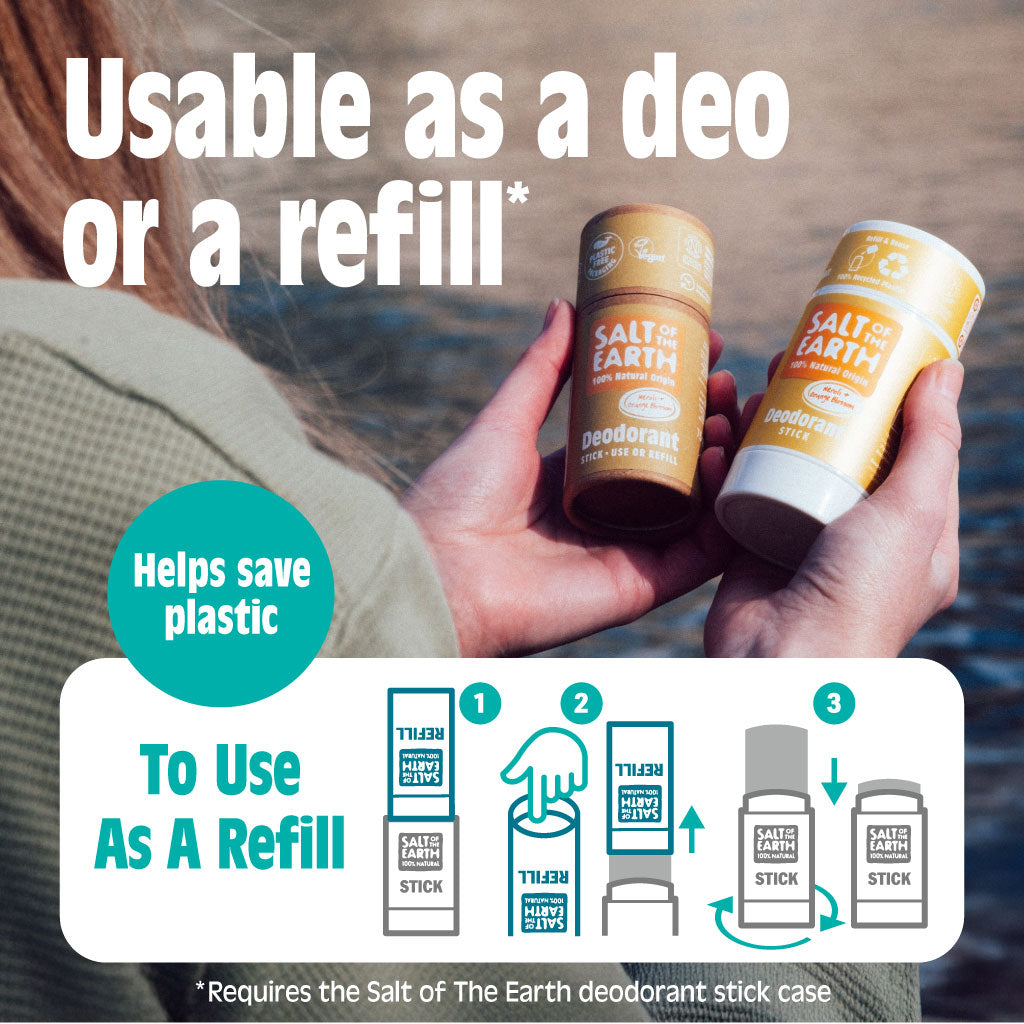 Ongeparfumeerde natuurlijke deodorantstick - Gebruik of navulling