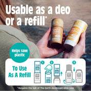 Ongeparfumeerde natuurlijke deodorantstick - Gebruik of navulling