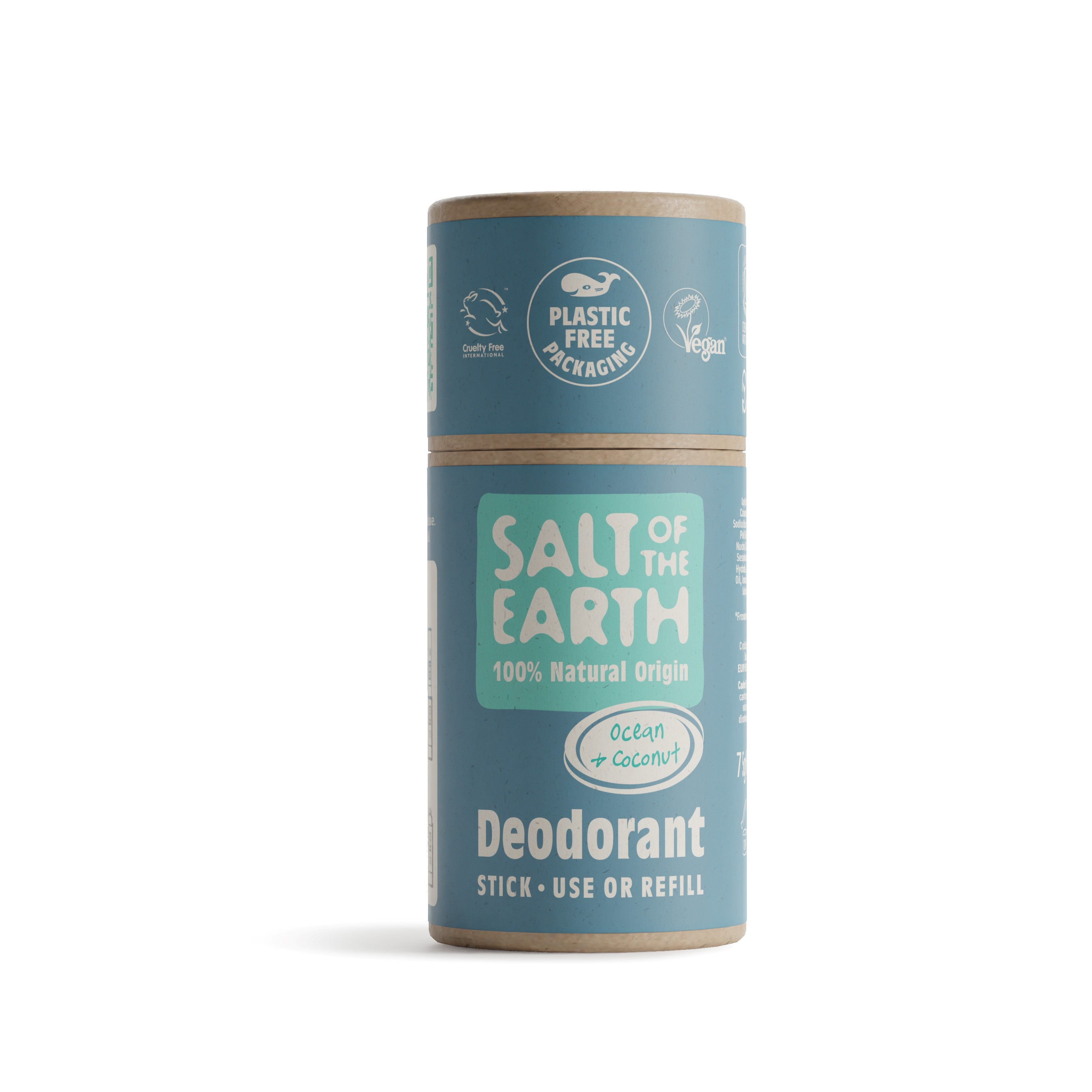 Ocean & Coconut Natural Deodorant Stick - Use or Refill