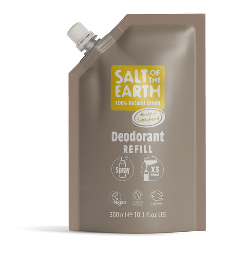 Amber & Sandalwood Spray Refill Pouch 300ML