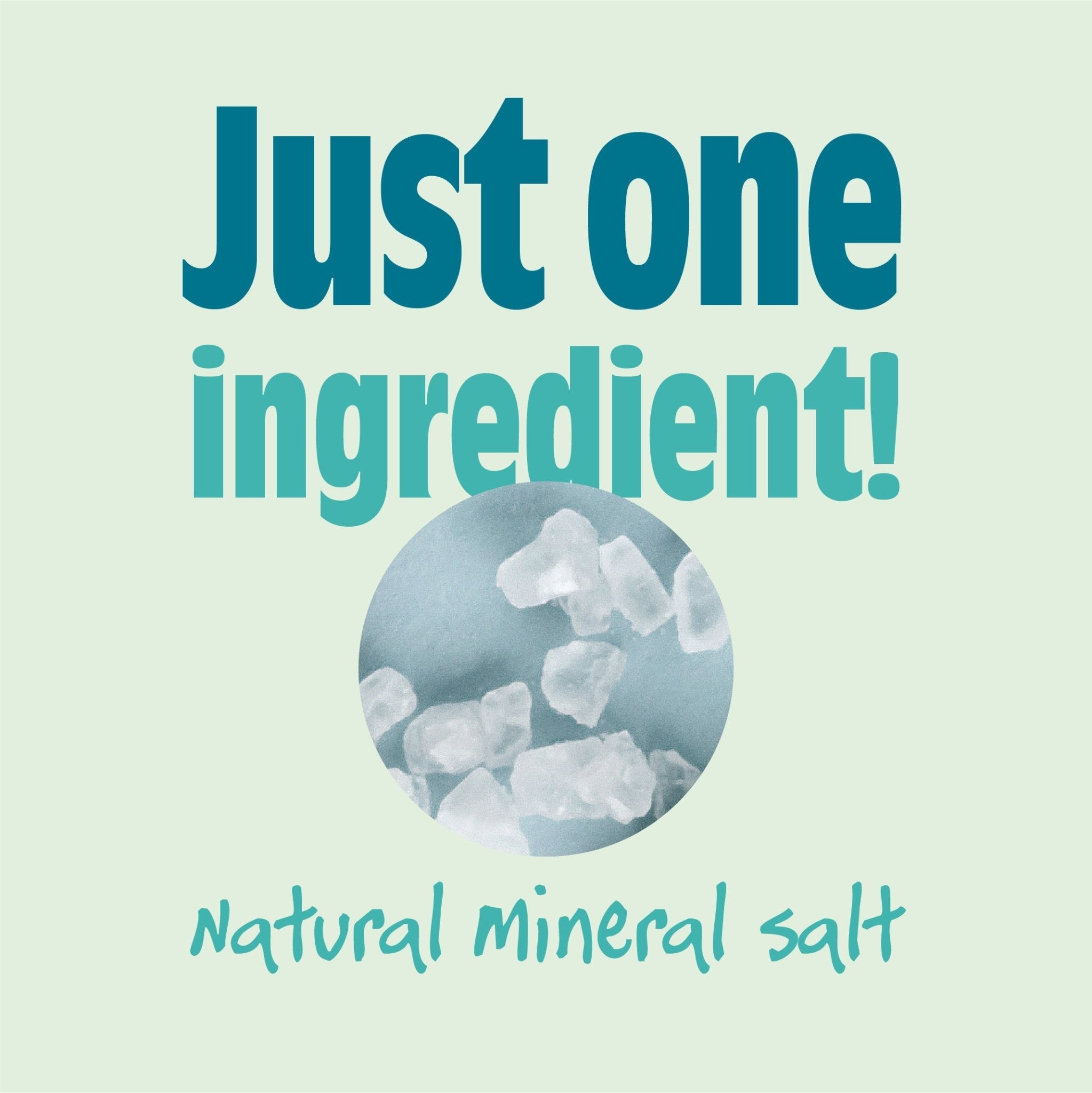 Just one ingredient in Salt of the Earth Classic Natural Deodorant - 100% natural mineral salt.