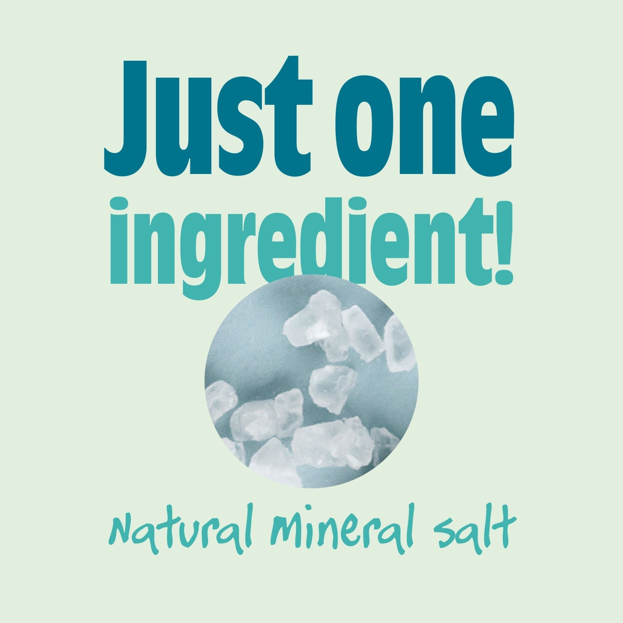 Just one ingredient in Salt of the Earth Classic Natural Deodorant Travel Crystal - 100% natural mineral salt.