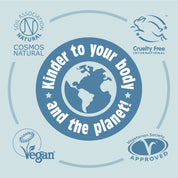 Salt of the Earth certified by Soil Association, COSMOS Natural, Cruelty Free International, Vegan Society, and Vegetarian Society