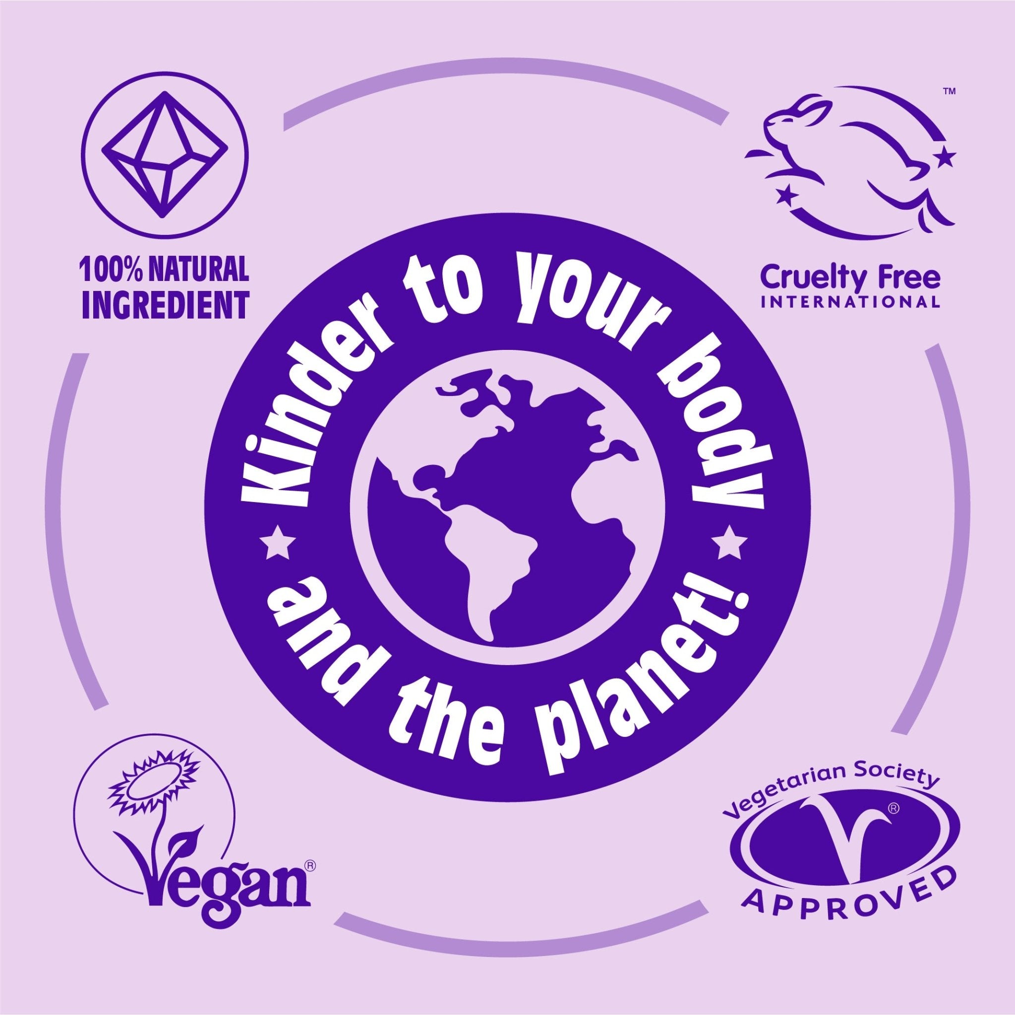 Salt of the Earth Classic Natural Deodorant - kinder to your body and the planet with 100% natural ingredients, Vegan Society, Cruelty Free International, and Vegetarian Society approved.
