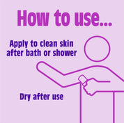 How to use Salt of the Earth Rock Chick Natural Deodorant Crystal - apply to clean skin after bath or shower, dry after use.