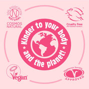 Salt of the Earth certified by Soil Association, COSMOS Natural, Cruelty Free International, Vegan Society, and Vegetarian Society
